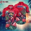 Florida Panthers Flamingo Parrot Summer Hawaiian Shirt