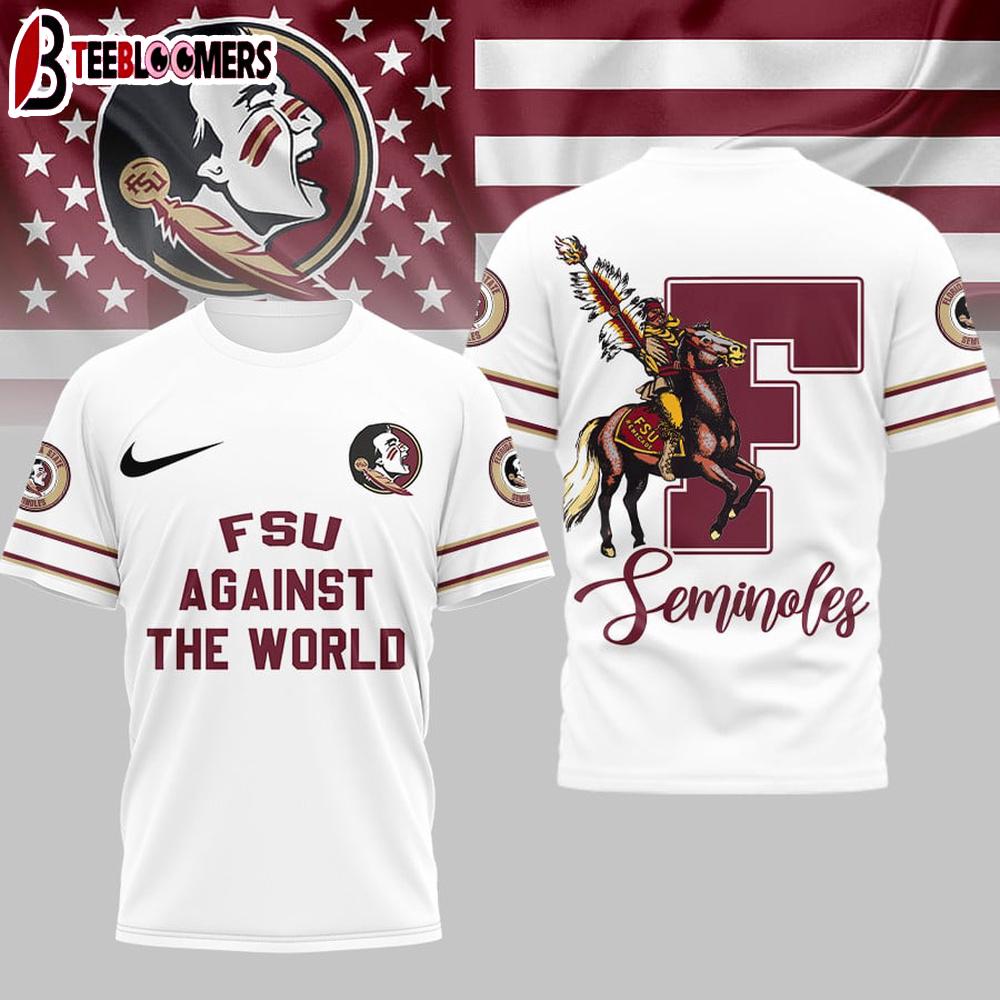 Florida State Seminoles NCAA My Team Against The World 3D Shirt For Fans