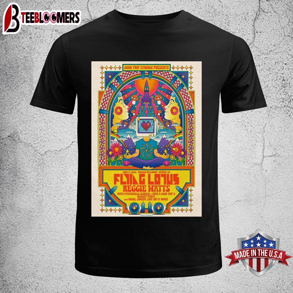 Flying Lotus And Reggie Watts Mission Ballroom Denver, CO June 17 2025 Unisex T-Shirt