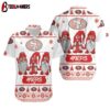 Gnomes NFL San Francisco 49ers Hawaiian Shirt Christmas Gift For Football Fans, NFL Hawaiian Shirt