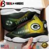 Green Bay Packer NFL Big Logo Football Team 3 Air Jordan 13 Sneaker Shoes - Gift For Fans