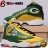 Green Bay Packer NFL Football Helmet Football Team 6 Air Jordan 13 Sneaker Shoes - Gift For Fans