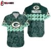 Green Bay Packers Flower and Logo Hawaiian Shirt For Fans