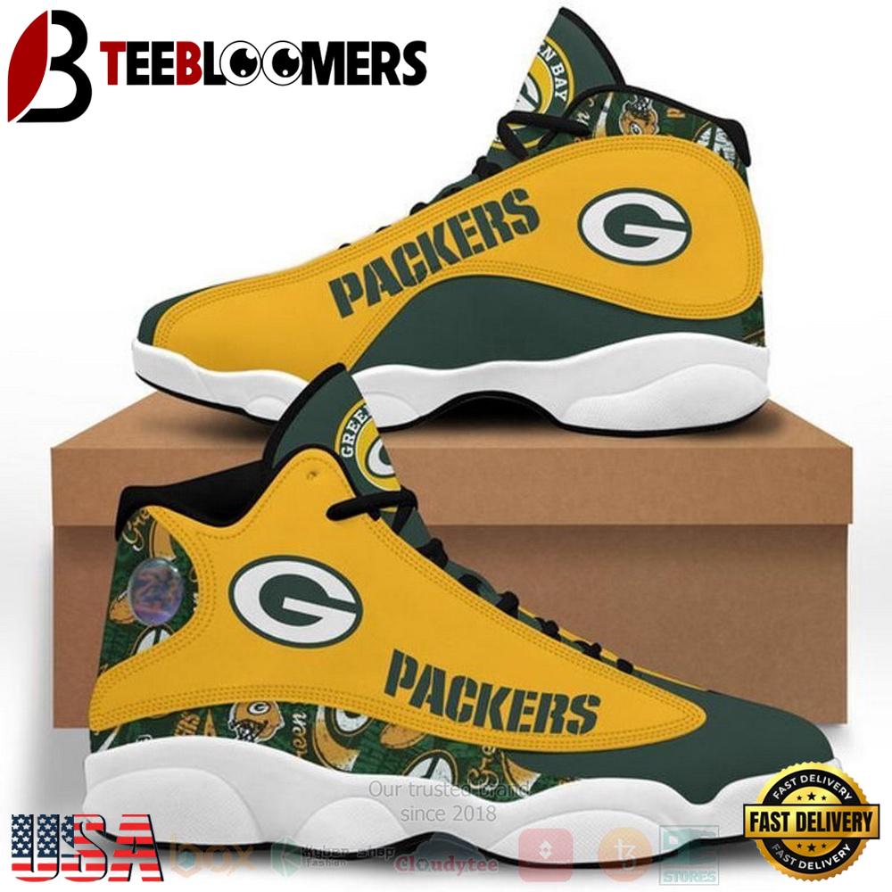 Green Bay Packers Football NFL Air Jordan 13 Shoes 2 - Gift For Fans