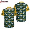 Green Bay Packers Mickey and Flowers Hawaiian Shirt For Fans