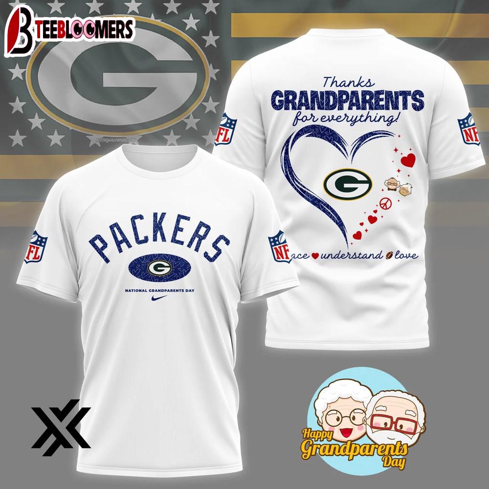 Green Bay Packers National Grandparents Day 3D Shirt Gift For Fans