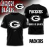 Green Bay Packers NFL Back In Black 3D Shirt For Fans