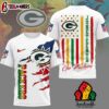 Green Bay Packers NFL Juneteenth Freedom 3D T-Shirt