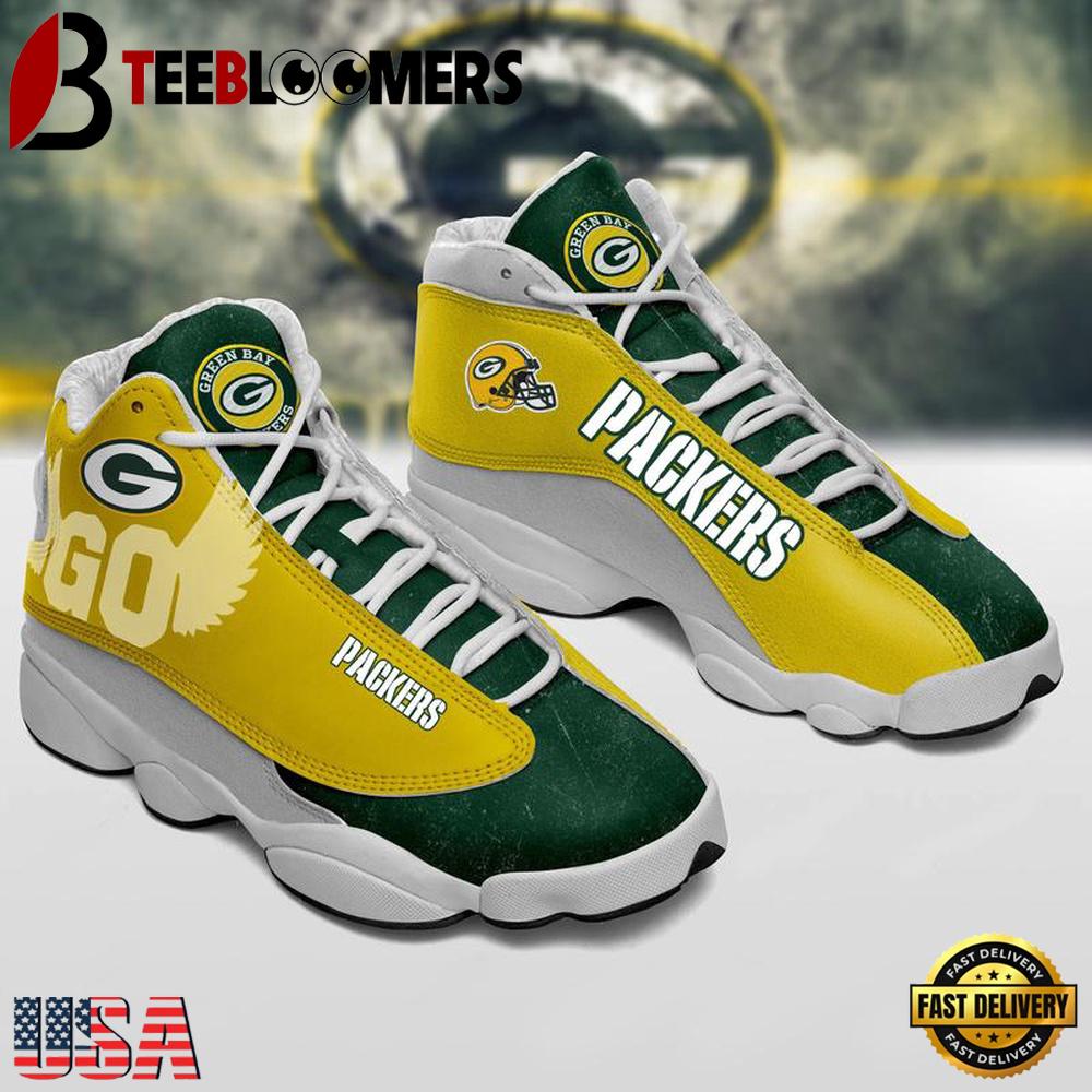Green Bay Packers NFL Ver 3 Air Jordan 13 Sneaker - Gift For Fans