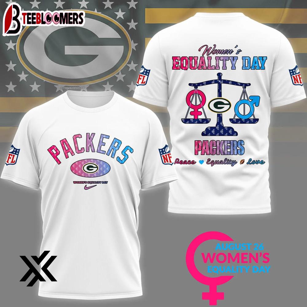 Green Bay Packers Women’s Equality Day 3D Shirt Gift For Fans