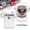 Houston Texans NFL Department Of War 3D T-Shirt