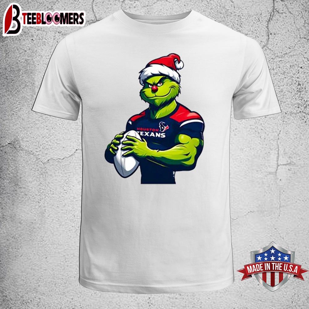 Houston Texans NFL Grinch Christmas Unisex T-Shirt
