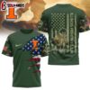 Illinois Fighting Illini NCAA Veteran 3D Shirt For Fans