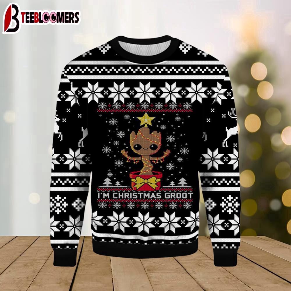I'm Christmas Groot Marvel Ugly Christmas Sweater