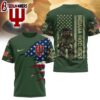Indiana Hoosiers NCAA Veteran 3D Shirt For Fans
