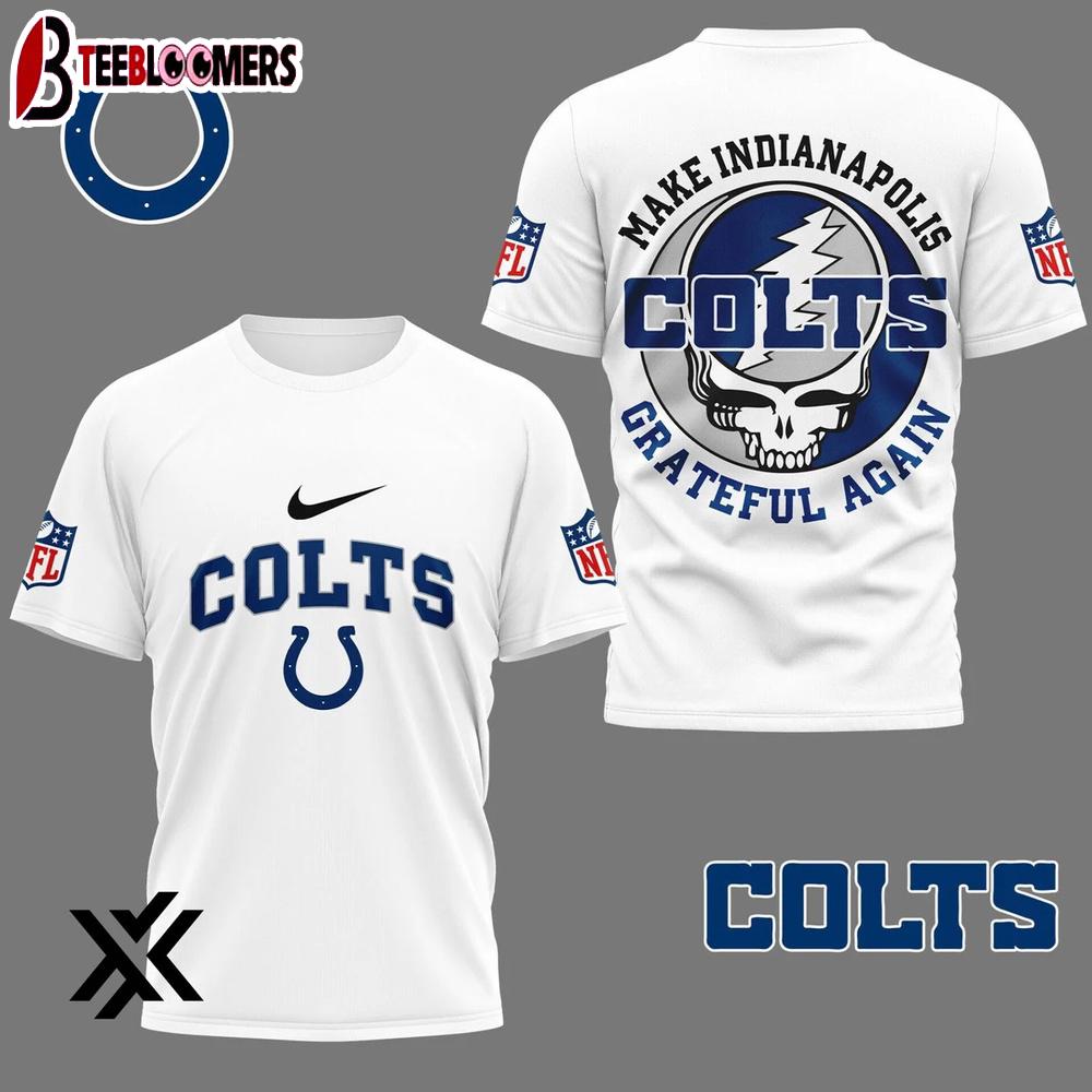 Indianapolis Colts Grateful Game Day 3D Shirt Gift For Fans