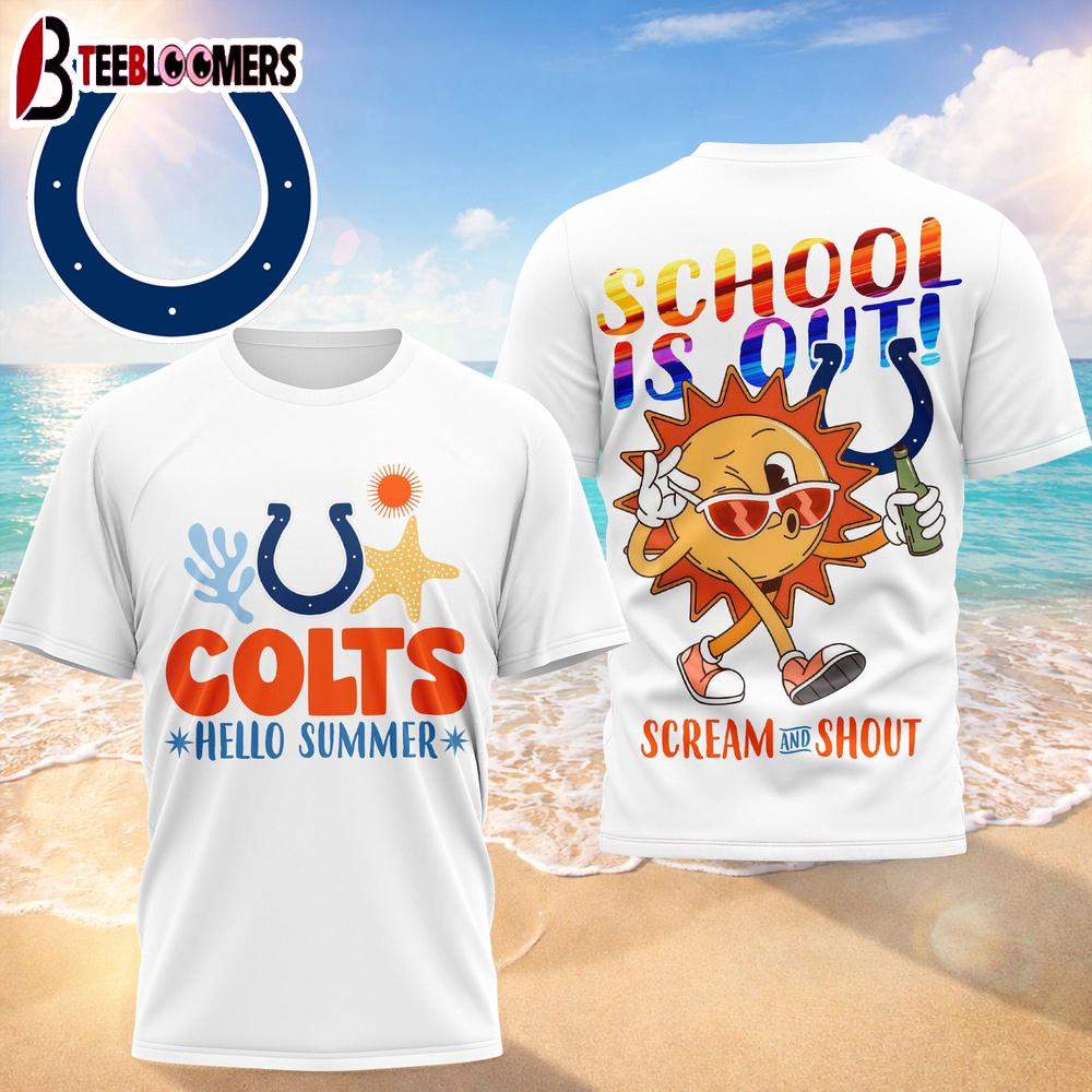 Indianapolis Colts NFL Hello Summer 3D T-Shirt