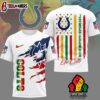 Indianapolis Colts NFL Juneteenth Freedom 3D T-Shirt