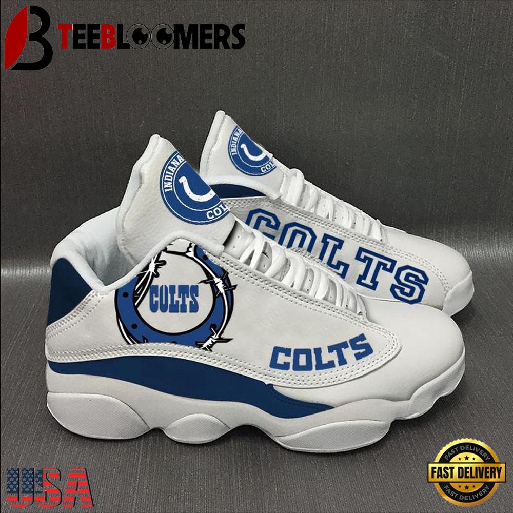 Indianapolis Colts NFL Ver 9 Air Jordan 13 Sneaker - Gift For Fans