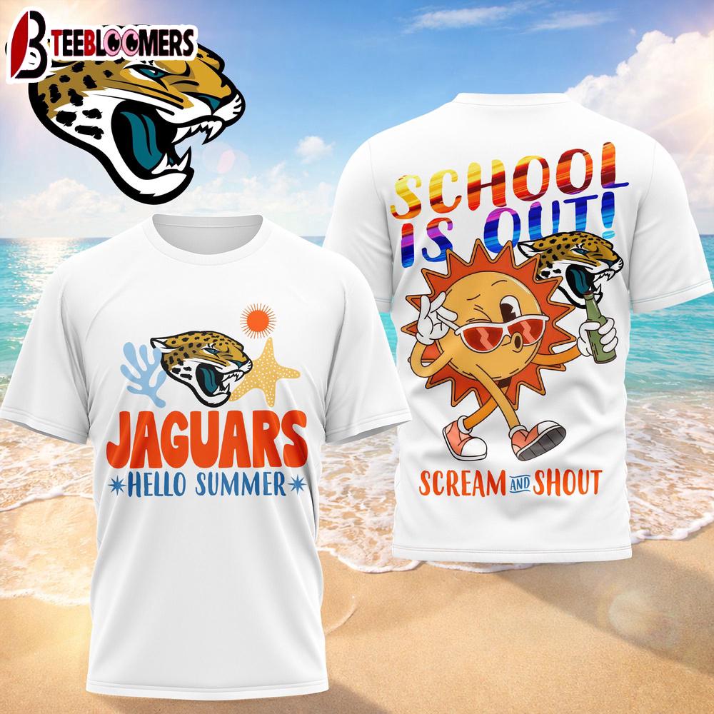 Jacksonville Jaguars NFL Hello Summer 3D T-Shirt
