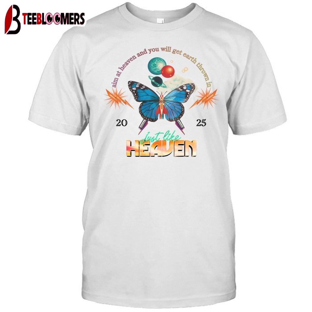 Just Like Heaven Celestial Butterfly Lineup Unisex T-Shirts