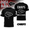 Kansas City Chiefs NFL Back In Black 3D Shirt For Fans