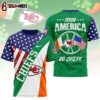 Kansas City Chiefs NFL Irish America 3D T-Shirt For Fans