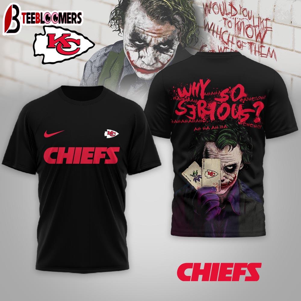 Kansas City Chiefs NFL Joker Why So Serious 3D T-Shirt For Fans