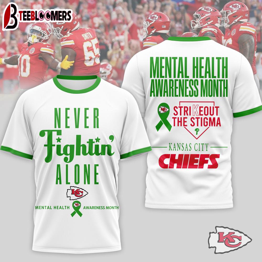 Kansas City Chiefs NFL Mental Health Matters 3D T-Shirt