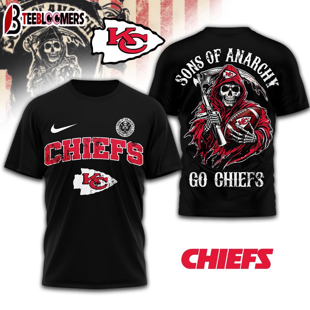 Kansas City Chiefs NFL Sons of Anarchy 3D T-Shirt