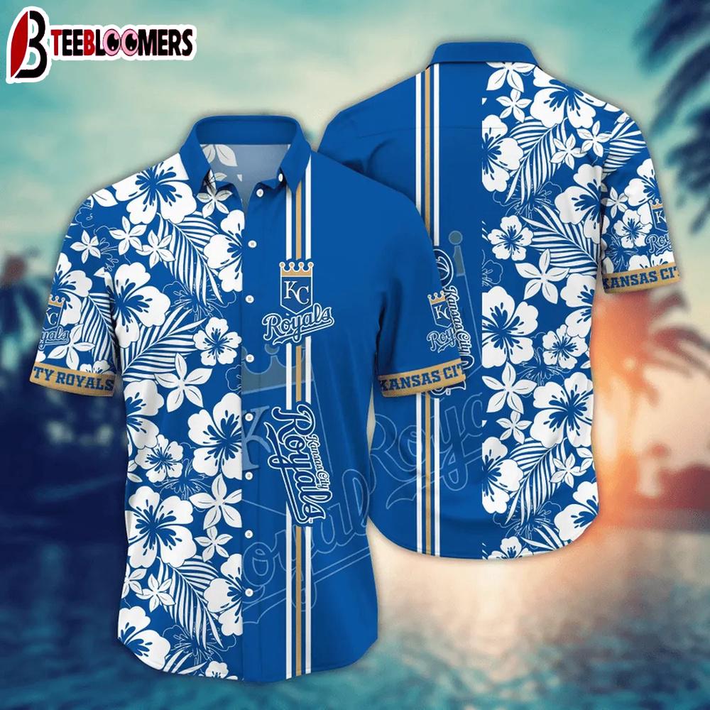 Kansas City Royals Floral Waves Summer Hawaiian Shirt