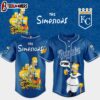 Kansas City Royals MLB x The Simpsons Baseball Jersey Shirts Gift For Fans