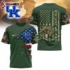 Kentucky Wildcats NCAA Veteran 3D Shirt For Fans
