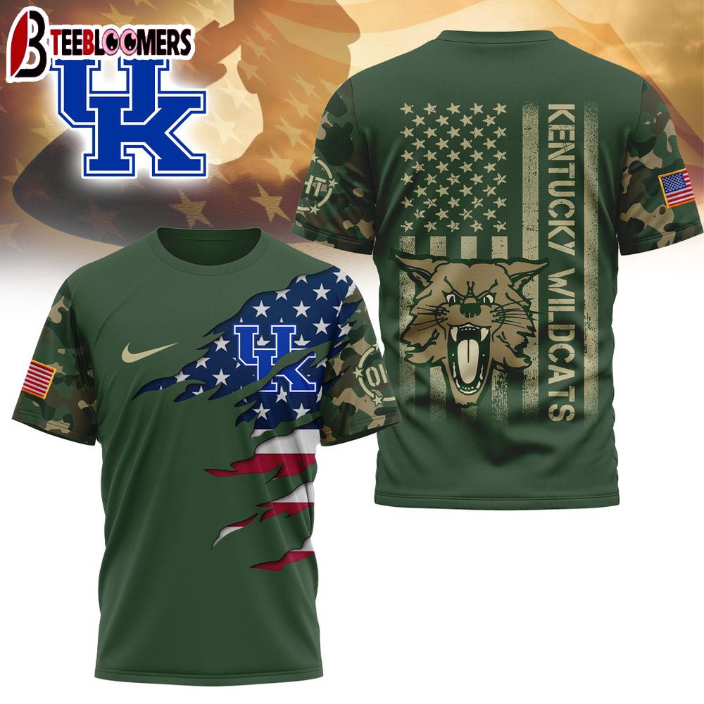 Kentucky Wildcats NCAA Veteran 3D Shirt For Fans