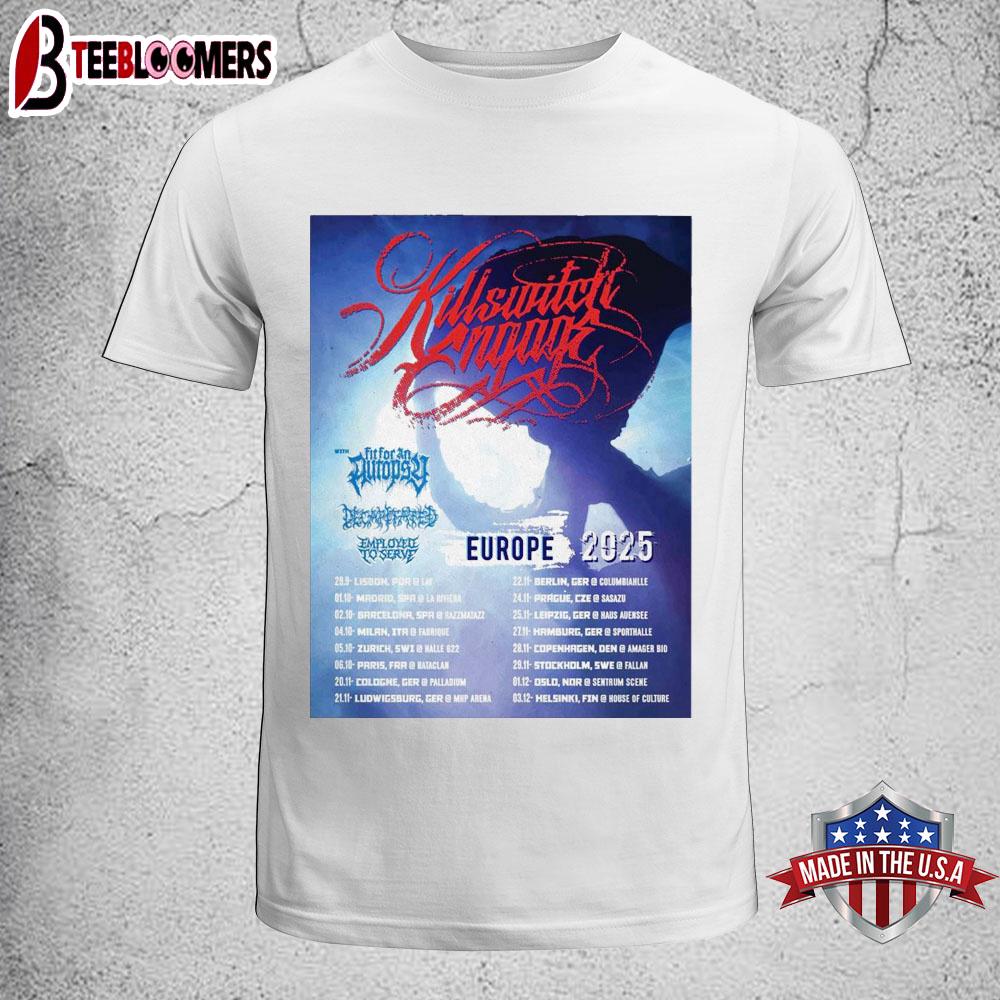 Killswitch Engage Europe Tour 2025 Unisex T-Shirt