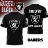 Las Vegas Raiders NFL Back In Black 3D Shirt For Fans