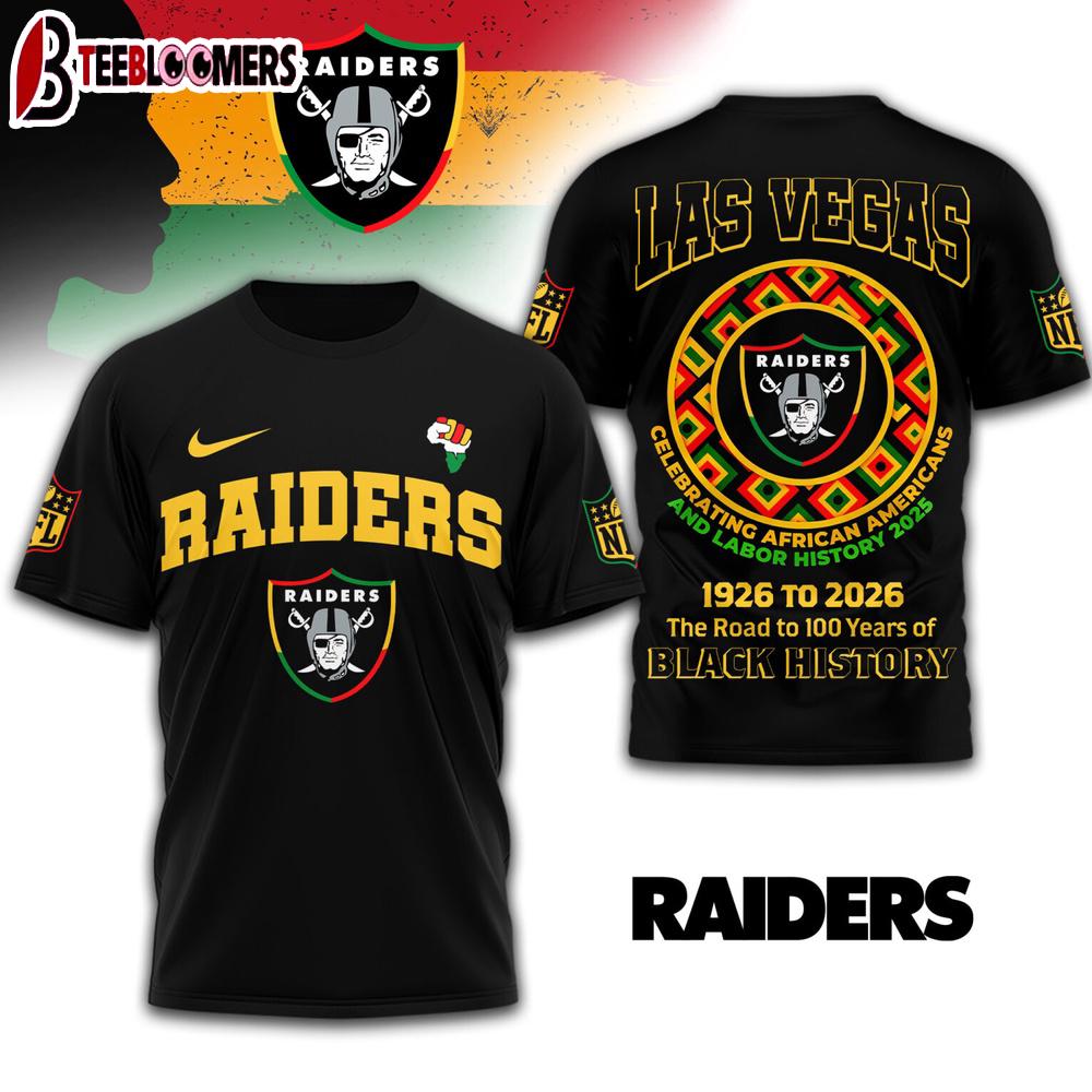 Las Vegas Raiders NFL Black History Month 3D Shirt For Fans