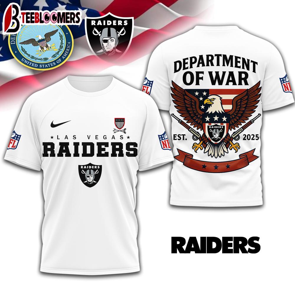 Las Vegas Raiders NFL Department Of War 3D T-Shirt