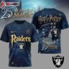 Las Vegas Raiders NFL Harry Potter 25 Years Of Magic 3D T-Shirt For Fans