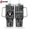 Las Vegas Raiders NFL Hunting Tumbler 40Oz Handle