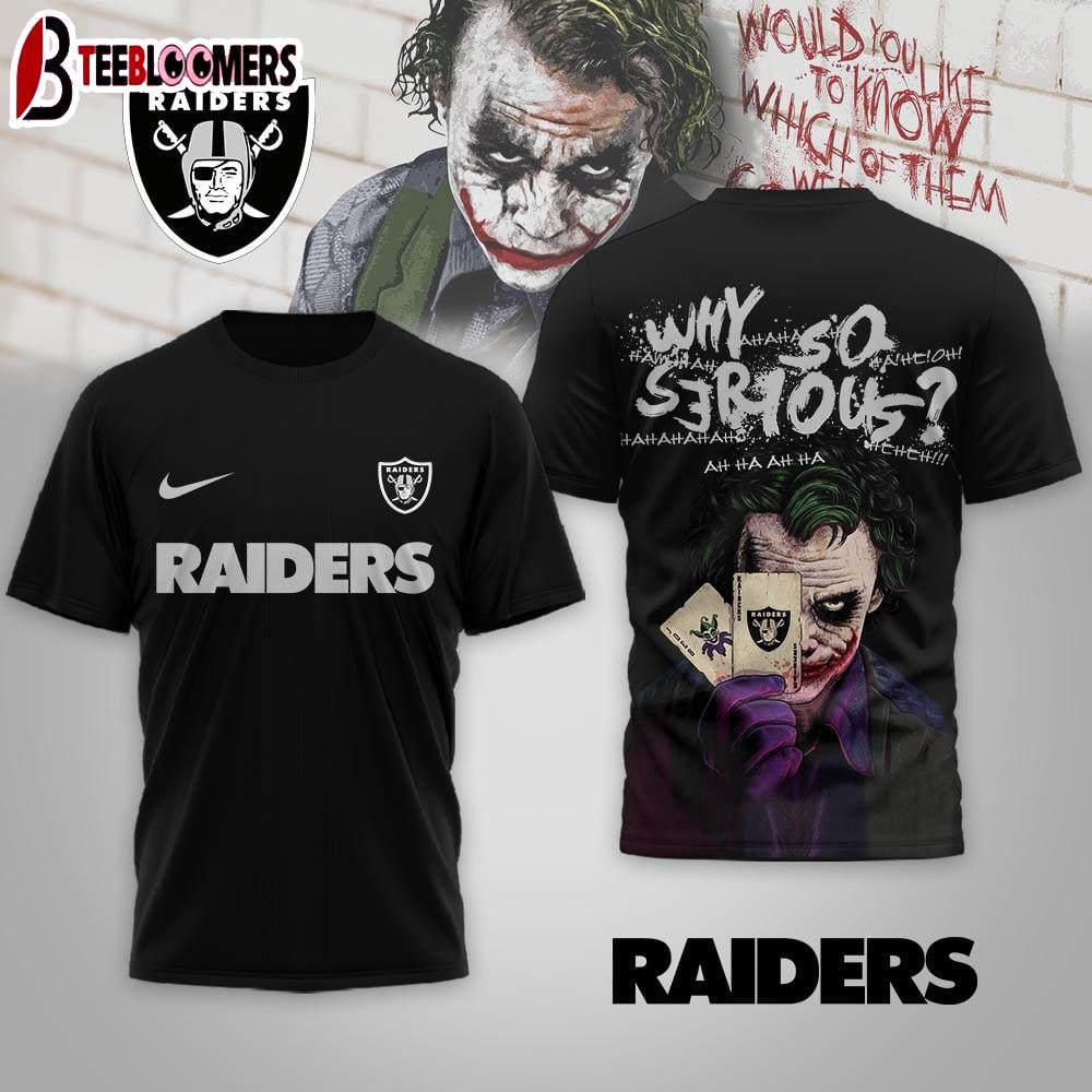 Las Vegas Raiders NFL Joker Why So Serious 3D T-Shirt For Fans