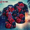 Los Angeles Angels Midnight Rose Summer Hawaiian Shirt