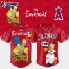 Los Angeles Angels MLB x The Simpsons Baseball Jersey Shirts Gift For Fans