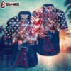Los Angeles Angels Patriotic Fireworks Summer Hawaiian Shirt