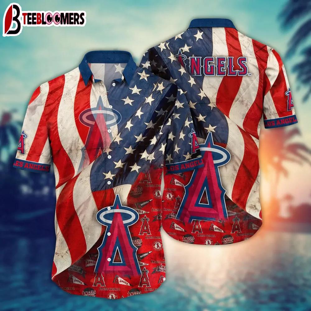 Los Angeles Angels Patriotic Pride Summer Hawaiian Shirt