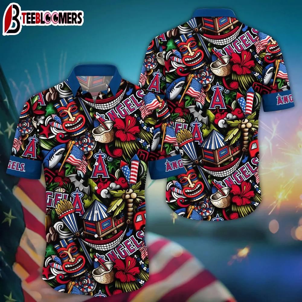 Los Angeles Angels Tiki Luau Summer Hawaiian Shirt