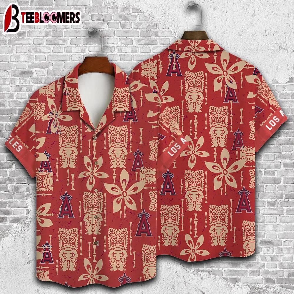 Los Angeles Angels Tiki Tribal Summer Hawaiian Shirt