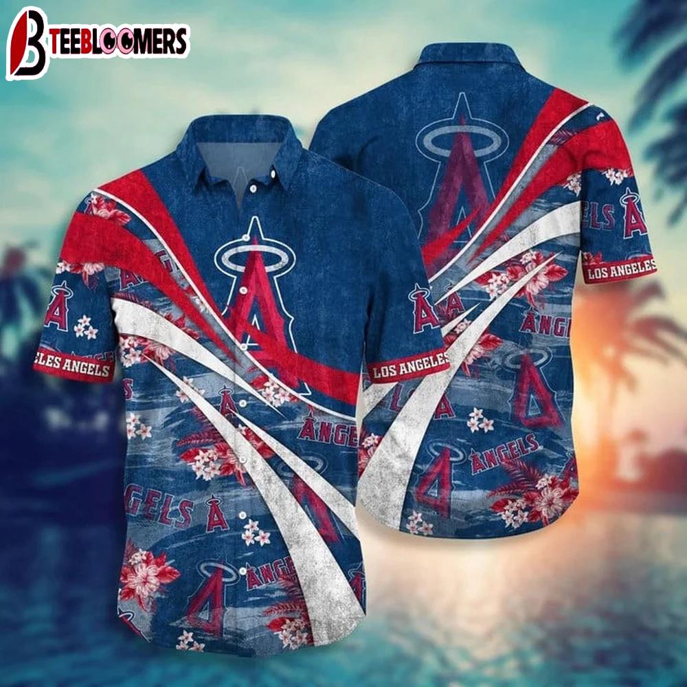 Los Angeles Angels Wave Bloom Summer Hawaiian Shirt