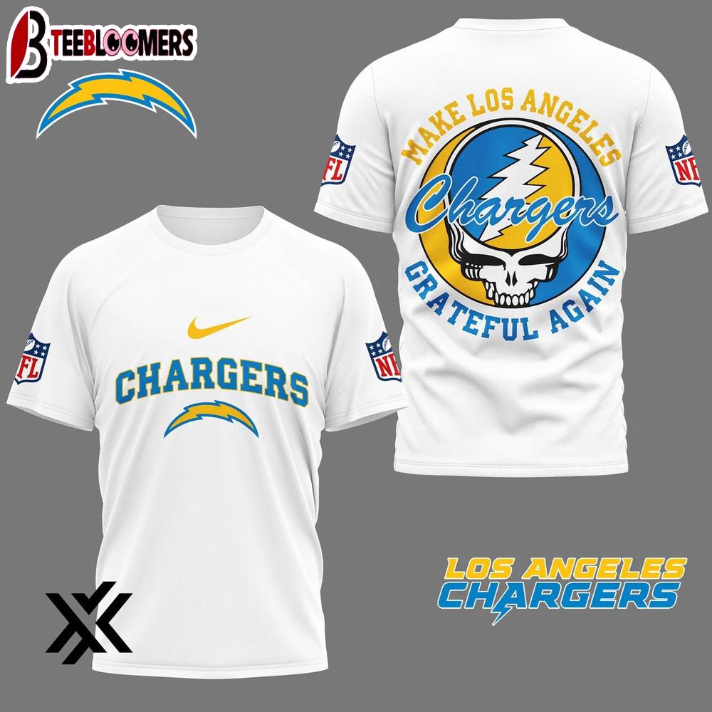 Los Angeles Chargers Grateful Game Day 3D Shirt Gift For Fans