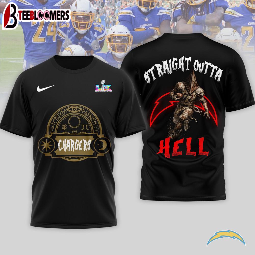 Los Angeles Chargers NFL 2026 Super Bowl x Silent Hill 3D Shirt For Fans